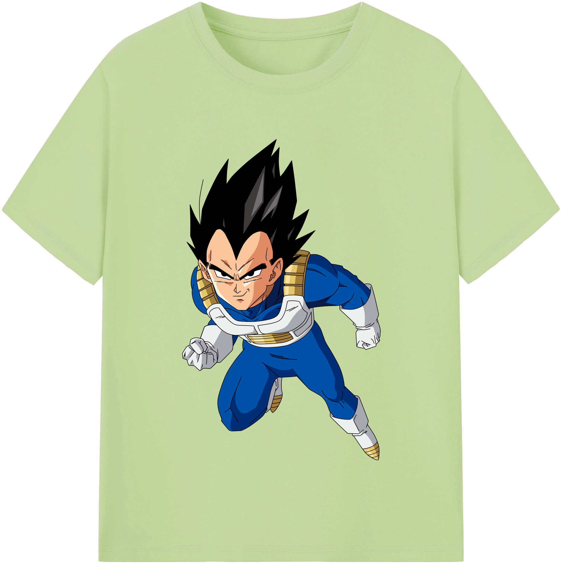 （画像用） ドラゴンボール ベジータ四世（Bejīta Yonsei）DRAGON BALL Vegeta IV 綿100％半袖Tシャツ（フロントプリント）